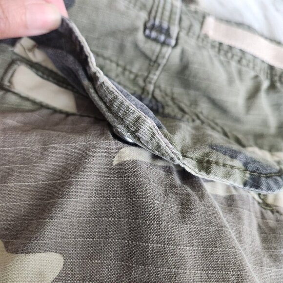 Jack & Jones Camo Cargo Shorts Mens‎ W32 UK M Ripstop Comfort Fit Button Fly - Picture 15 of 16